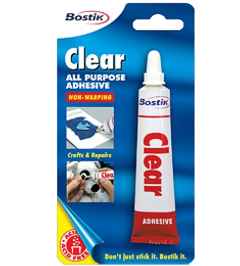 Bostik Clear Adhesive 25ml B/Card.